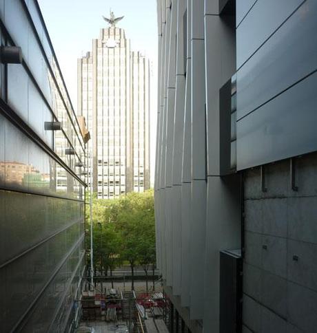 A-cero Tech Projects Avanzan las obras de rehabilitación de fachada, de un céntrico edificio de Madrid