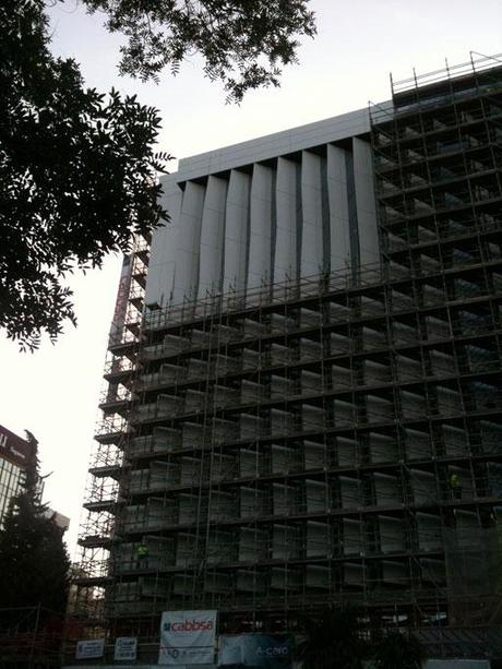 A-cero Projects Avanzan las obras de rehabilitación de fachada, de un céntrico edificio de Madrid