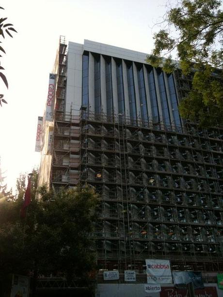 A-cero Projects Avanzan las obras de rehabilitación de fachada, de un céntrico edificio de Madrid