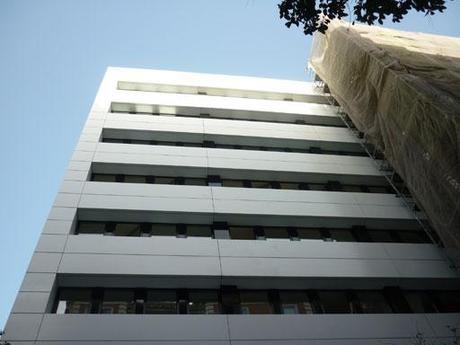 A-cero Tech Projects Avanzan las obras de rehabilitación de fachada, de un céntrico edificio de Madrid