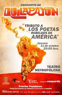 Quilapayún rinde un tributo a los poetas rebeldes de América