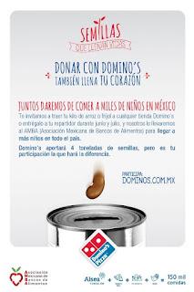 Domino’s Pizza recolecta más de 40 toneladas de granos para apoyar la alimentación infantil