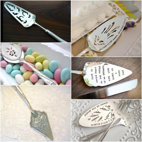 Etsy Finds. Cake servers