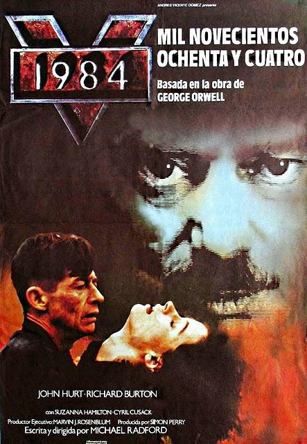 Cartel de la adaptación cinematográfica de la novela de George Orwell «1984»