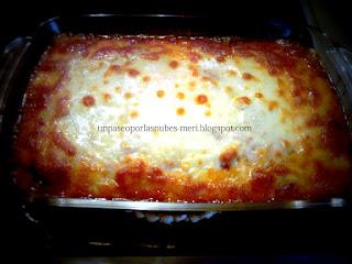 LASAÑA DE BOLOÑESA (sin bechamel)