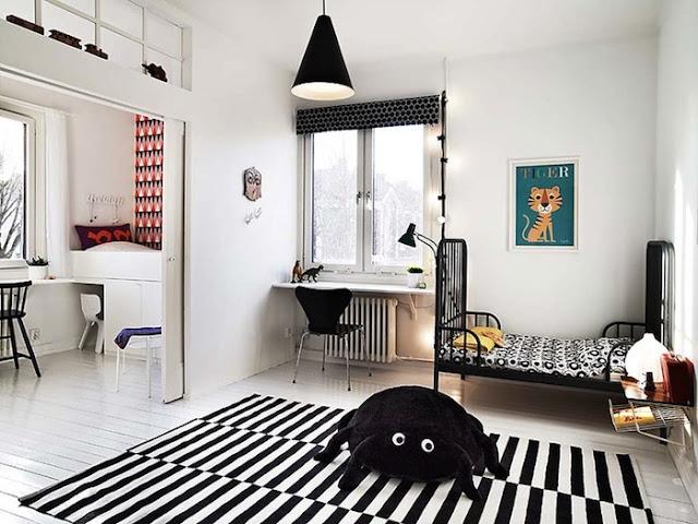 Habitaciones infantiles en Black & White