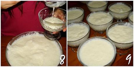 Mousse de yogur con frambuesa