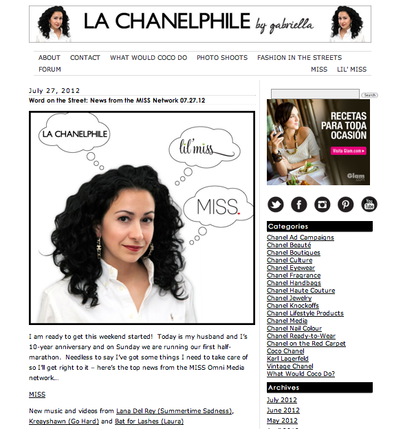 Blog destacado: La Chanelphile