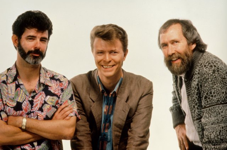 George Lucas, David Bowie y Jim Henson
