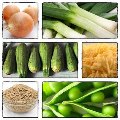 Cazuelas de verduras y arroz