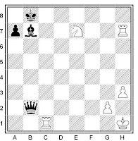 Ejercicio de ajedrez basado en el mate de los árabes