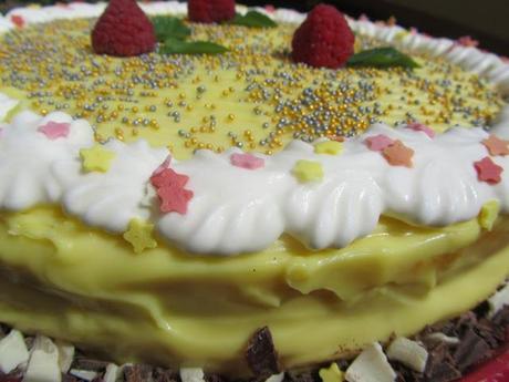 Tarta de yogurt de limón