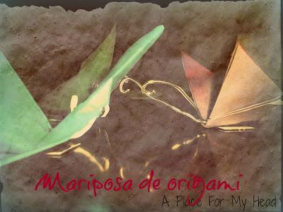 Imán Mariposa de origami Imán Mariposa de origami