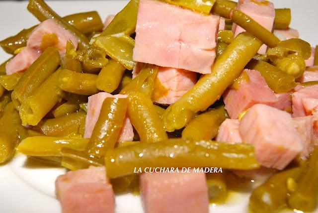 HABICHUELAS CON JAMÓN O PANACHÉ DE VERDURA