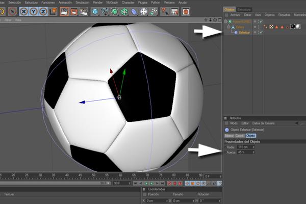 Tutorial: Balón de Fútbol en Cinema 4D