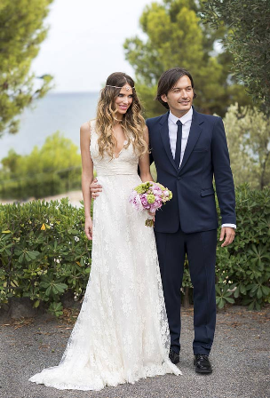 Vanessa Romero se casó con Alberto Caballero vestida de Hannibal Laguna