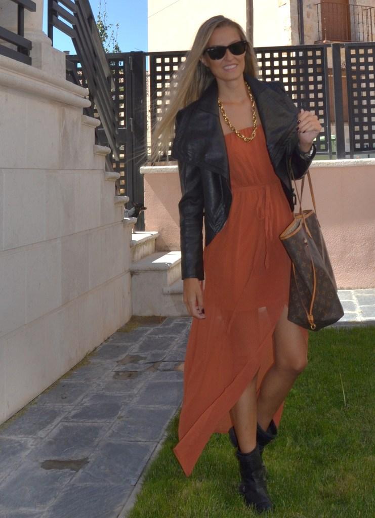 Orange Long Dress