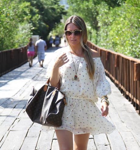 Mini dress and Louis Vuitton by fashion blogger