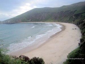 Playa de Torimbia en Llanes: hacia el este