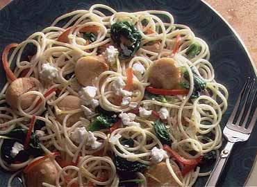 Receta Espaguetis con Camarones