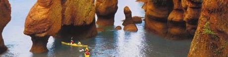 Pasear por el “suelo del mar”, en Hopewell Rocks © RV there yet?