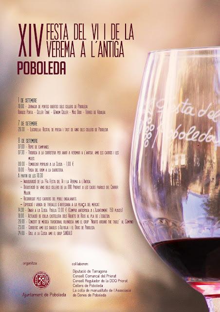 XIV FESTA DEL VI DE LA VEREMA A L´ANTIGA ( POBOLEDA - PRIORAT)