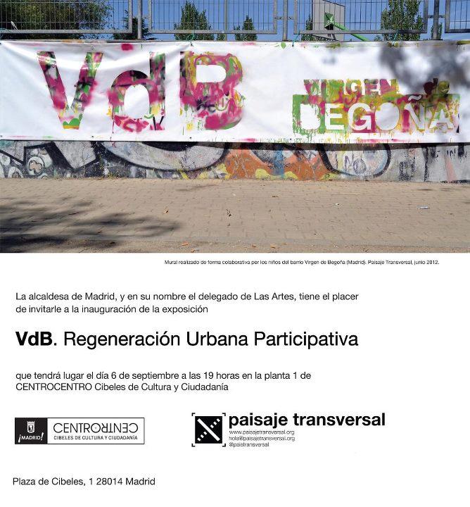Exposición en el CentroCentro: VdB. Regeneración urbana participativa