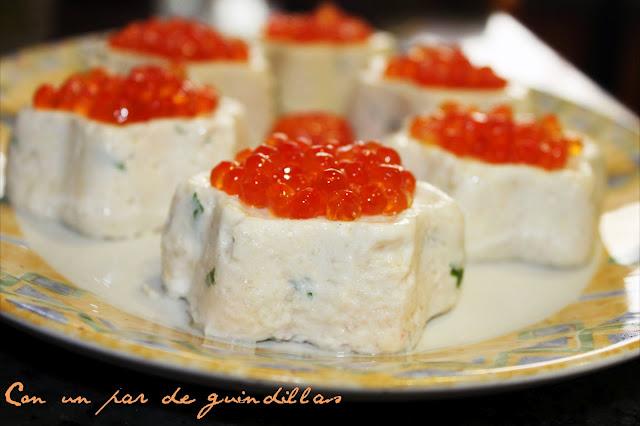 Mousse de merluza y gambas