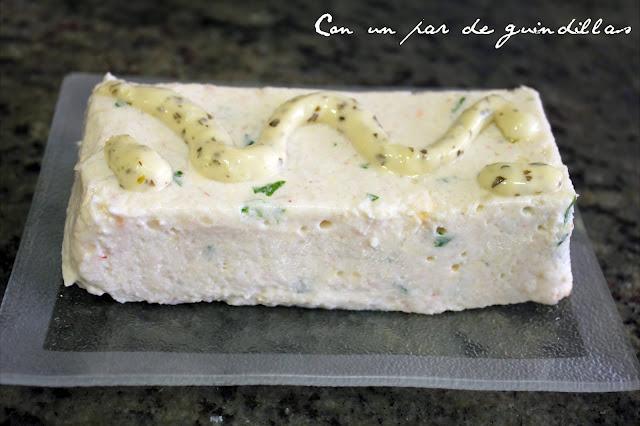 Mousse de merluza y gambas