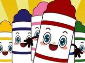 color rojo inglés para niños