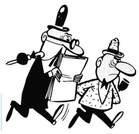 Un clásico de las olimpiadas. Mortadelo y Filemón.