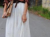 Long White Skirt.