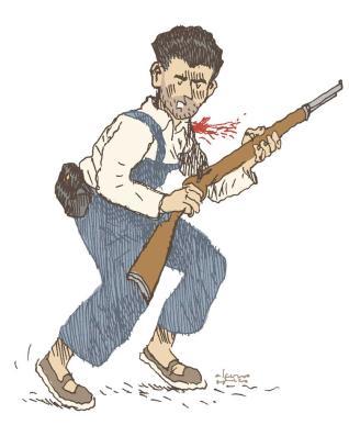 Barbón, represaliado después de muerto 