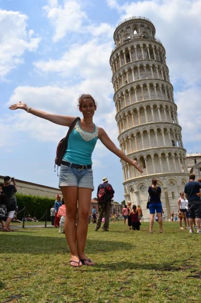 La famosa y bellísima Torre Inclinada de Pisa