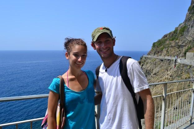 Con Jani en Cinque Terre