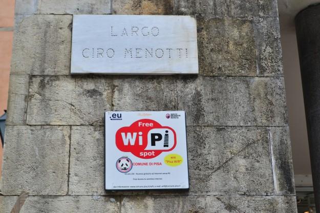 En Pisa no hay Wi-Fi. ¡Hay Wi-Pi!