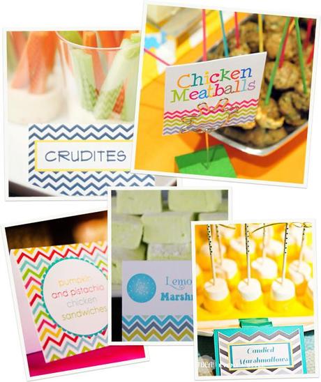 chevron-etiquetas Tendencias: chevron en fiestas