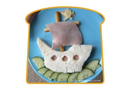 bocadillo de barco pirata 