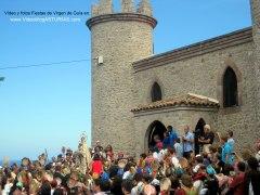 Fiestas de Virgen de Guia, en Llanes: Regreso a ermita bajo panderetas