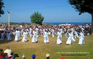 Fiestas de Virgen de Guia, en Llanes: Danza de los Arcos