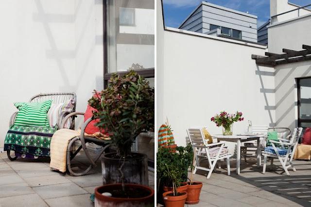 Una terraza de lo más acogedora