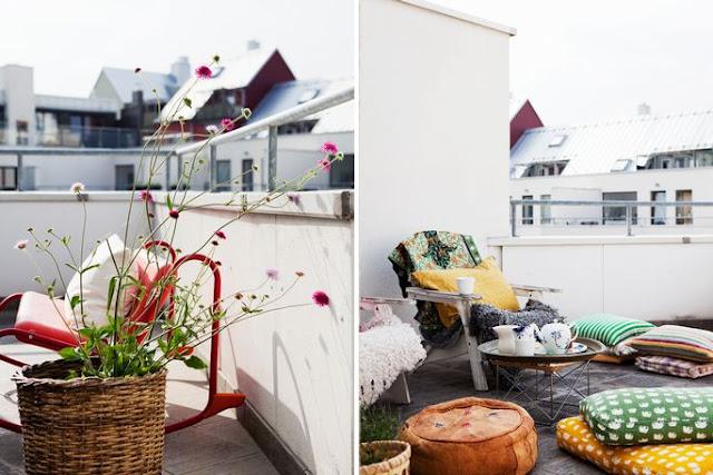 Una terraza de lo más acogedora
