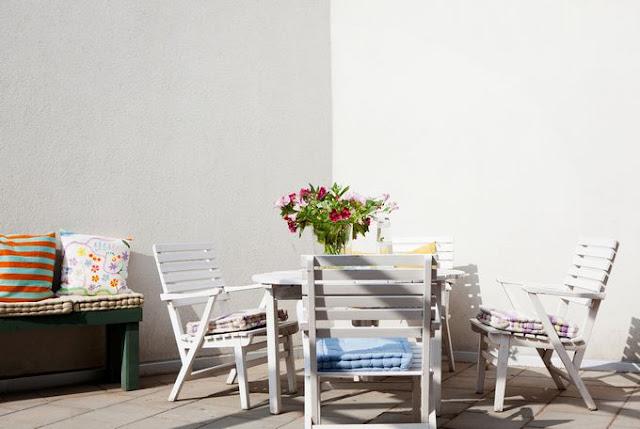 Una terraza de lo más acogedora