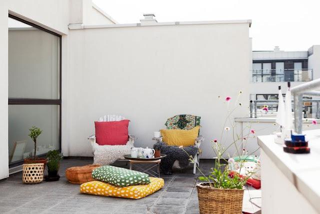 Una terraza de lo más acogedora