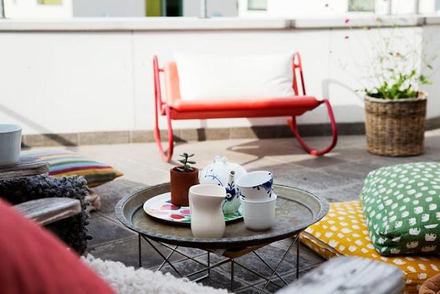 Una terraza de lo más acogedora