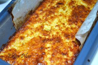 Pastel de Calabacín con gratinado de Piñones (Thermomix)