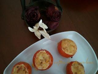 Tomates rellenos de tortilla de patata