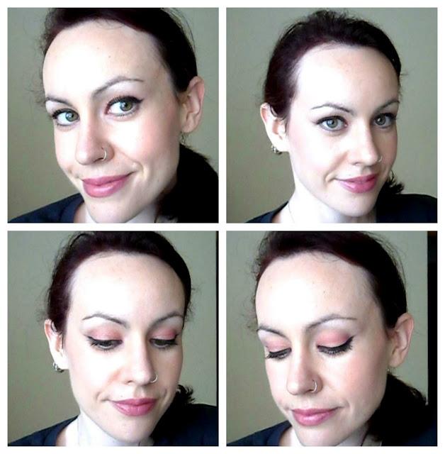 Maquillaje rosa y lila para Annaita