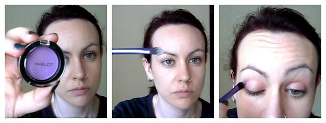 Maquillaje rosa y lila para Annaita