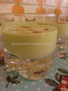 Crema fría de guisantes